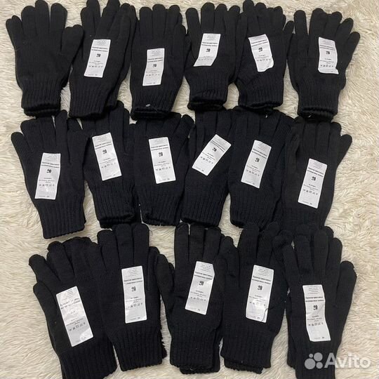 Перчатки трикотажные полушерстяные двойные