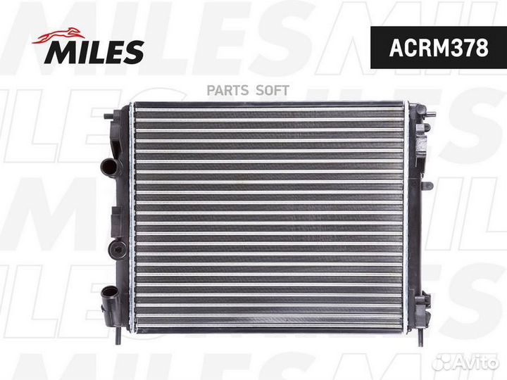Радиатор (механическая сборка) renault logan clio II LADA largus (nissens 63809) acrm378,acrm378,mil