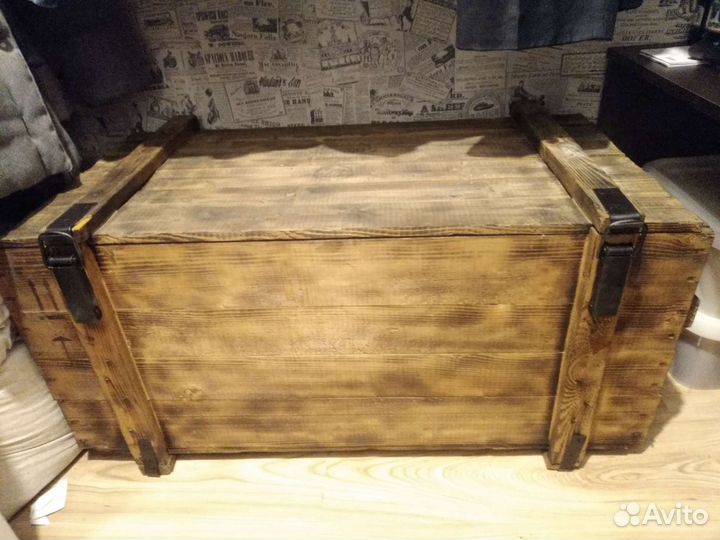 Сундук из Майнкрафта - ящик из массива стиль 