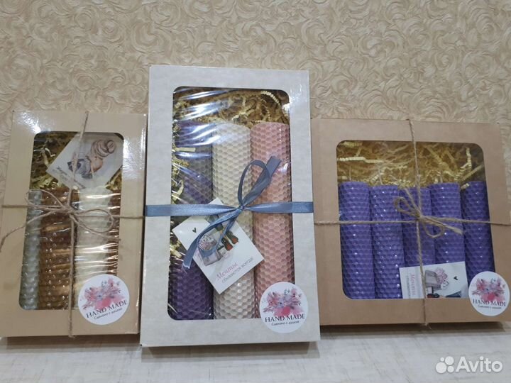 Набор свечей из вощины