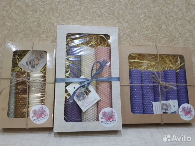 Набор свечей из вощины