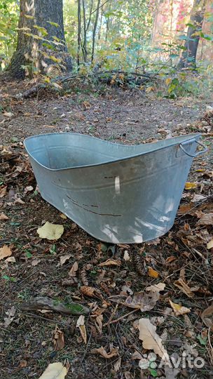 Ванночка оцинкованная, винтажная