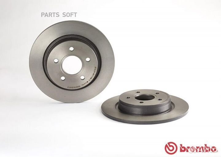Brembo 08997511 Диск тормозной задний 280mm окраше