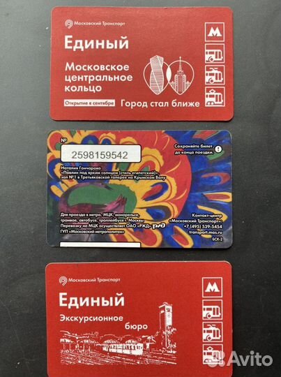 Проездные билеты метро коллекционные