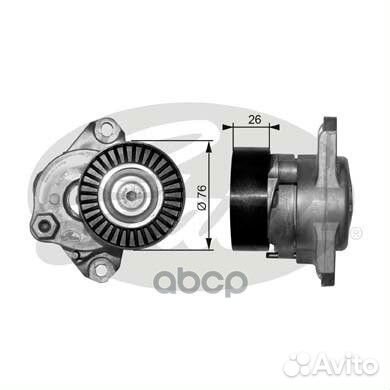 Натяжитель руч.ремня с роликом mercedes W203/20