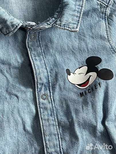 Джинсовая рубашка для мальчика 86