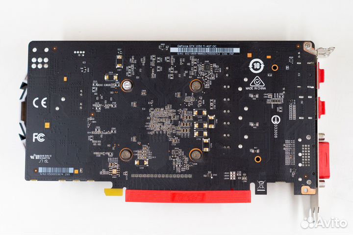 Видеокарта MSI GeForce GTX 1050 Ti OC