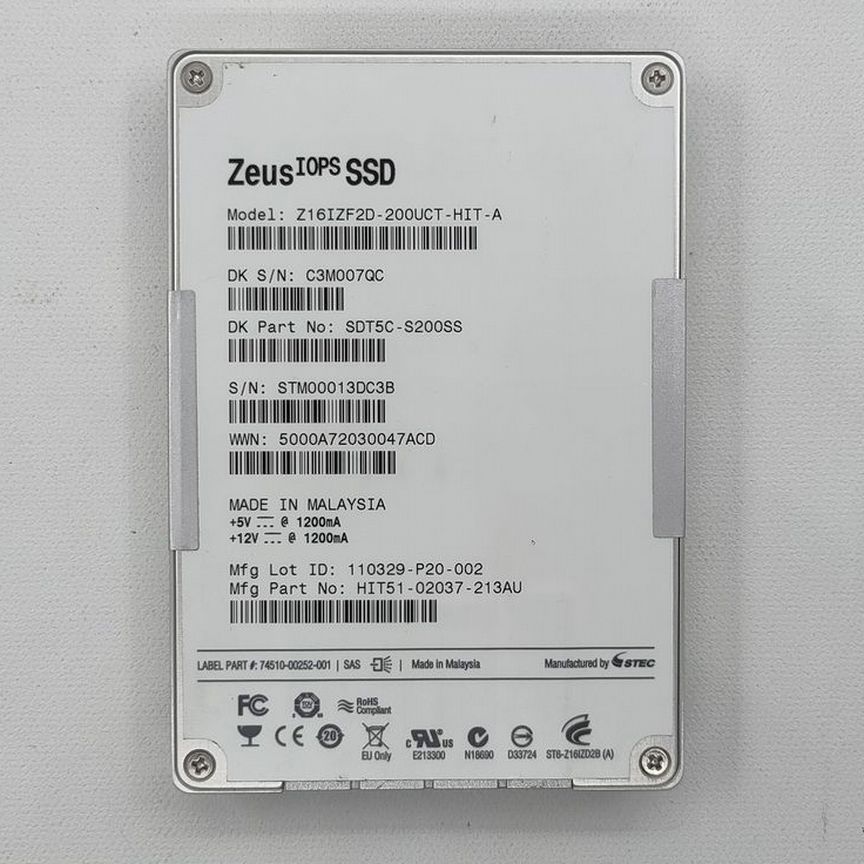 [SDT5C-S200SS] Ssd Диск Z16izf2d-200uct-Hit-A, 1103