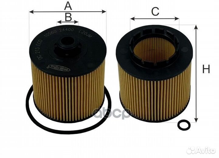 Фильтр масляный вставка;geely Coolray SX11 03/2