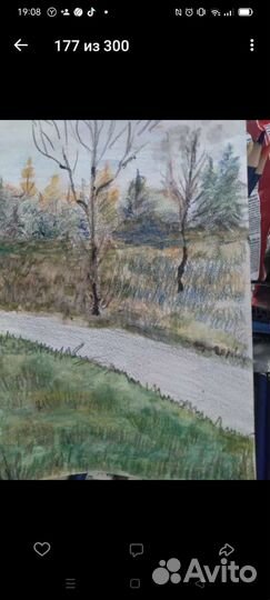 Картины восковыми мелками