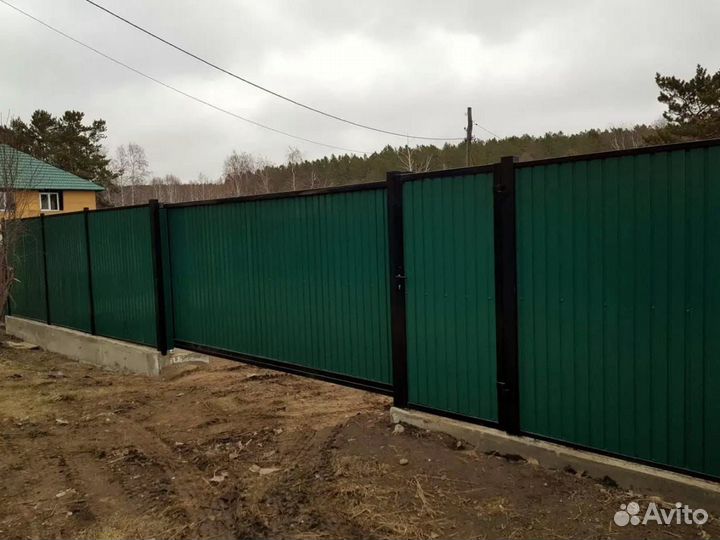 Забор из профнастила