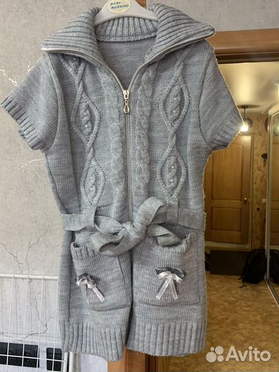 Жилетка серая 6-8 лет