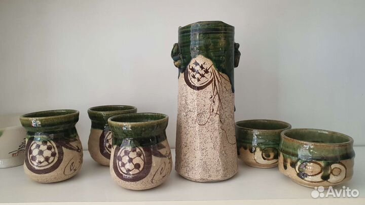 Чашки японские винтажные коллекционные, Орибэ