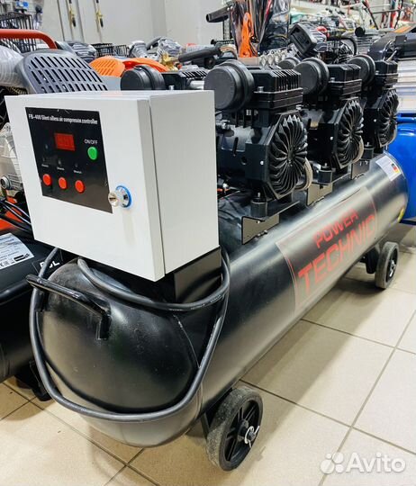 Компрессор PowerTechnic 850/150,220v,8-10bar тихий