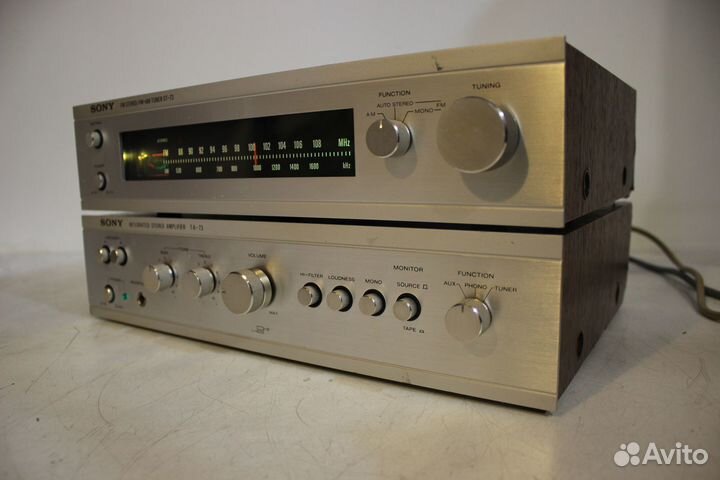 Sony TA-73+ST-73 Стерео Усилитель+Тюнер Japan
