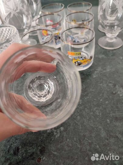 Фужеры Гвоздики, бокалы Богемия