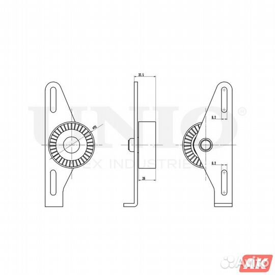 Ролик поликлинового ремня натяжной