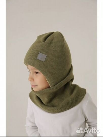 Зимние шапки со снудом для девочек и малтьчиков