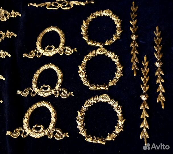 Бронзовые накладки для старинной мебели