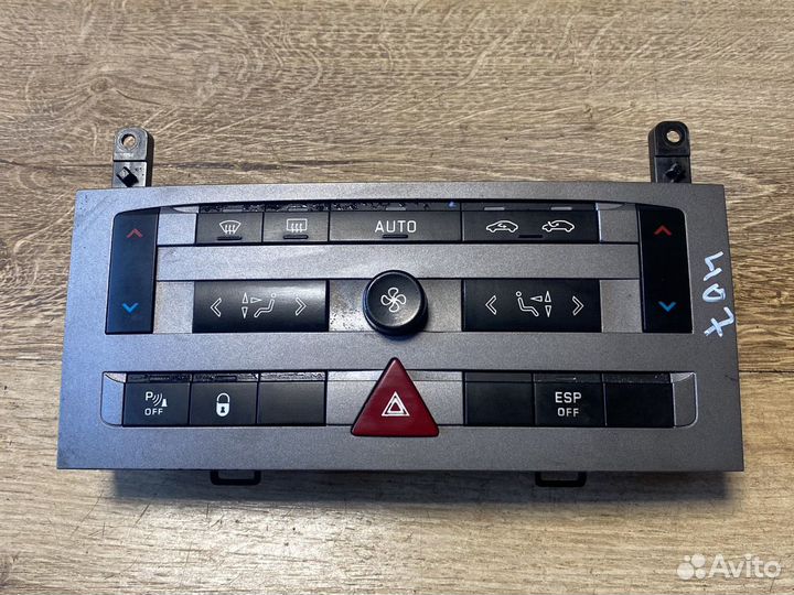 Пежо 407 блок управления климат конролем