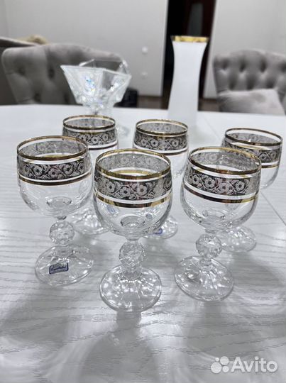 Фужеры бокалы богемия