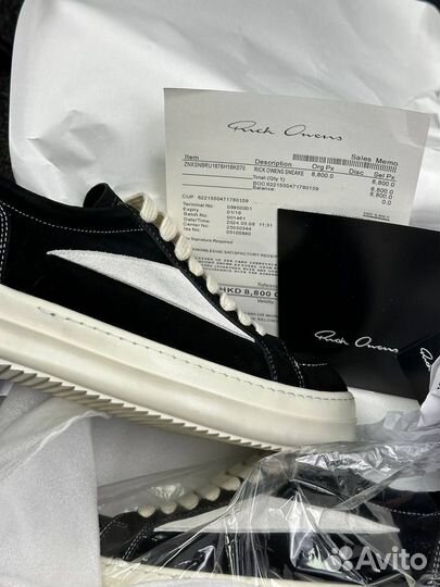 Кеды Rick Owens x Vans low vintage