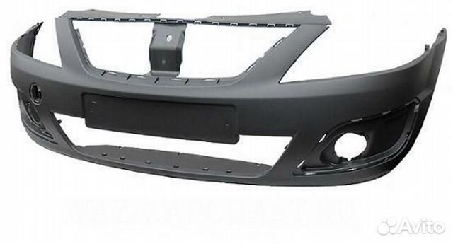 Бампер передний на Ваз Лада Ларгус шагрень