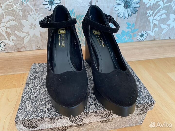 Туфли замшевые