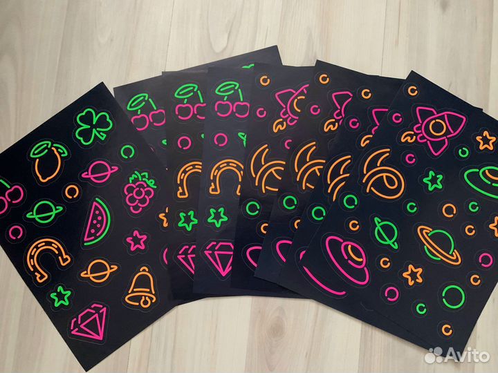 Наклейки новые 8 листов