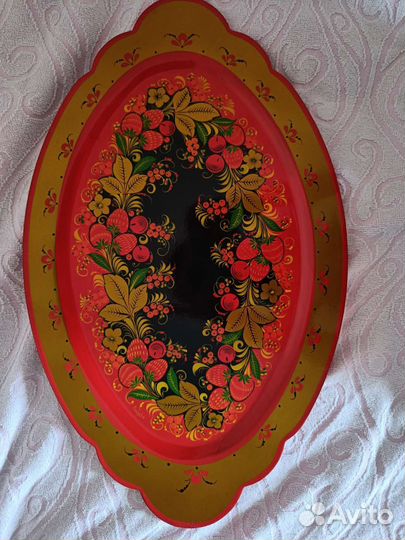 Набор для шампанского Хохлома 7пр