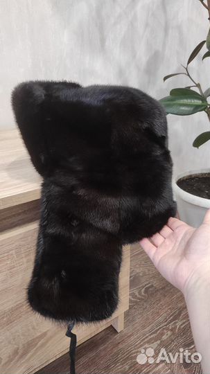 Норковая шапка мужская ушанка