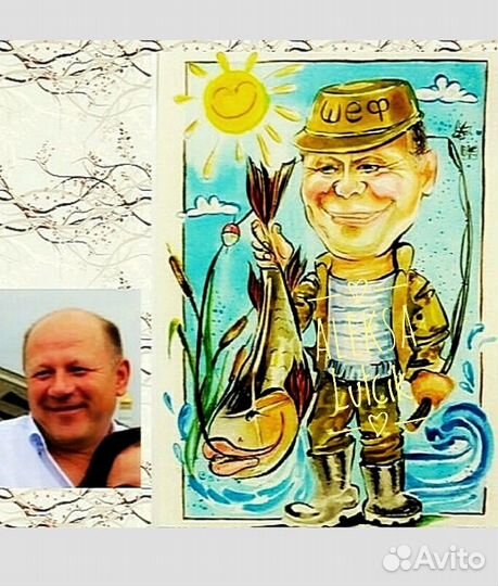 Шарж, портретист