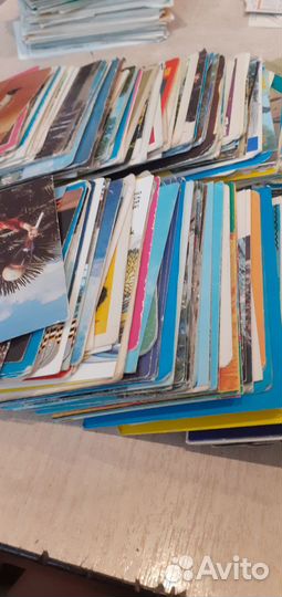 Календарики б/у