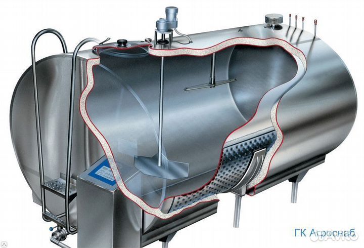 Охладитель молока закрытого типа