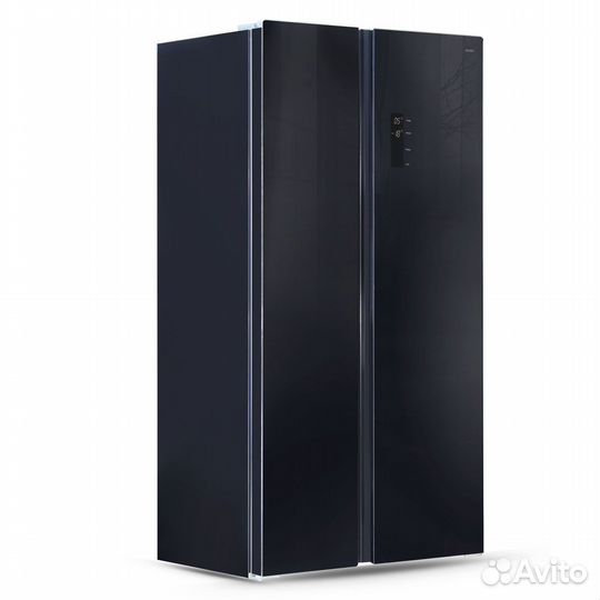 Холодильник Ginzzu NFK-605 Black glass Новый