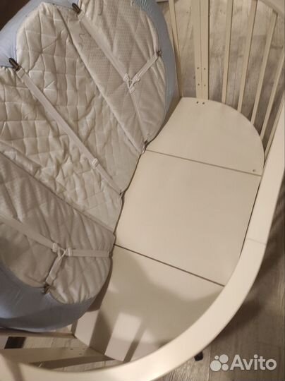 Кроватка трансформер 5в1 с матрасом