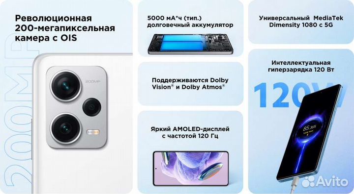 Новые Redmi Note 12 Pro + 5G plus 8/256 Xiaomi