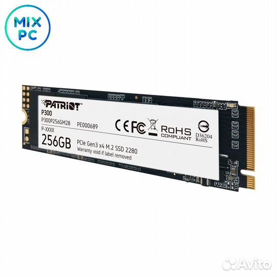 Накопитель SSD M.2 256GB Patriot P300 7SPD0CM100-P