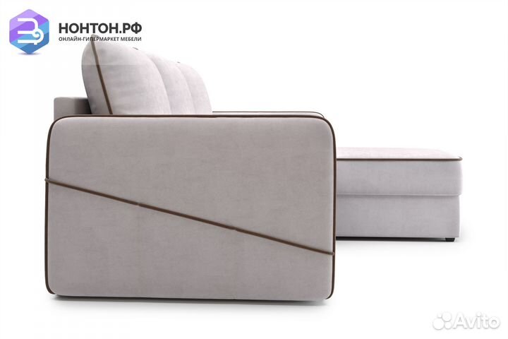 Диван угловой дельфин Энерджи бежевый