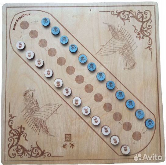 Две настольные игры Мухамор и Кораблик