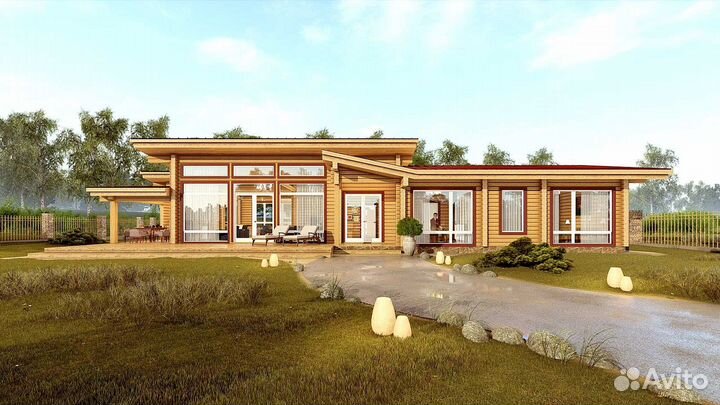 Комплект дома из клееного бруса 233 м