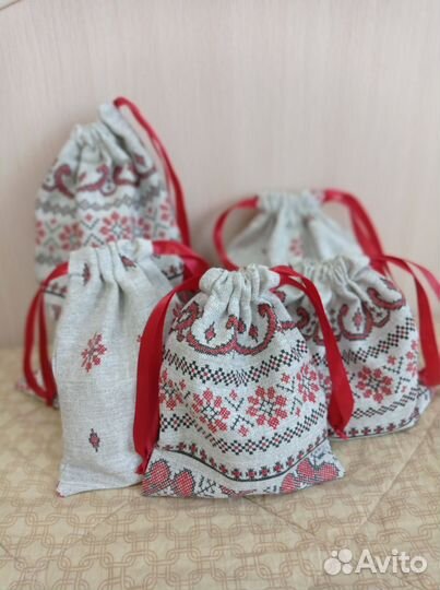 Набор Эко мешочков из Рогожки