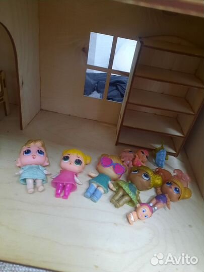 Детский деревянный домик для кукол