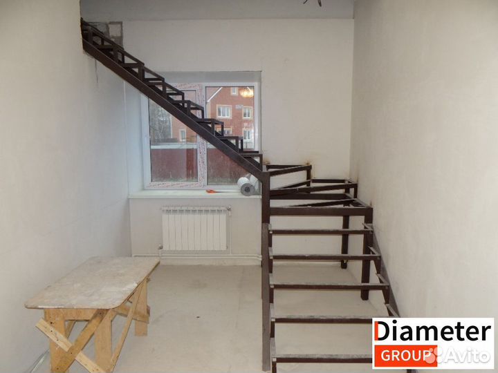 Установка Г образной лестницы с освещением