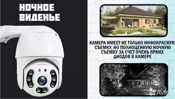 Уличная Ip-камера видеонаблюдения WiFi