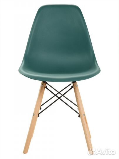 Стул в стиле eames DSW, темно-зеленый, 1 шт