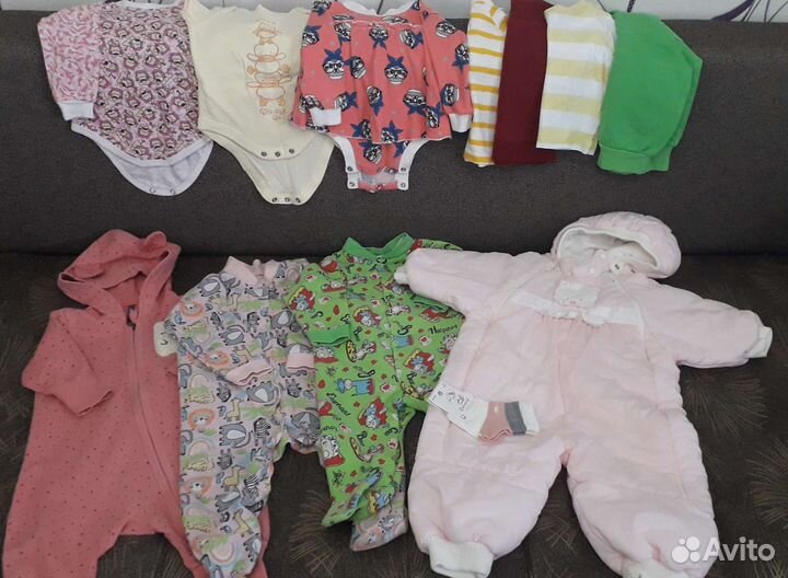 Одежда пакетом для девочки 68-74