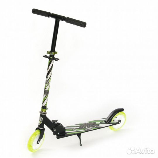 Самокат подростковый складной connect plus зеленый