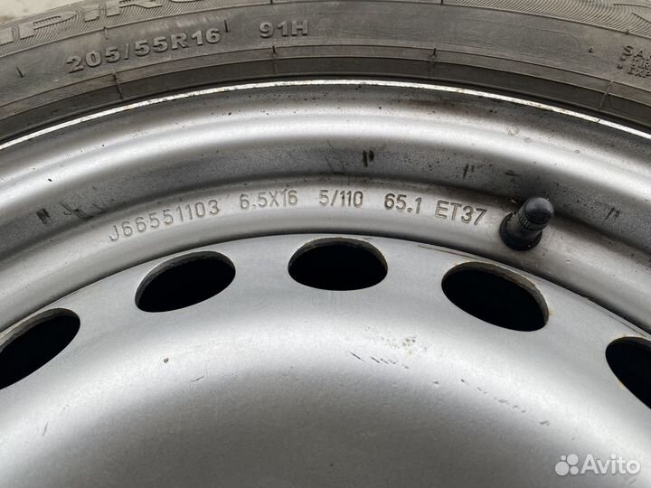 Колеса в сборе r16 летние