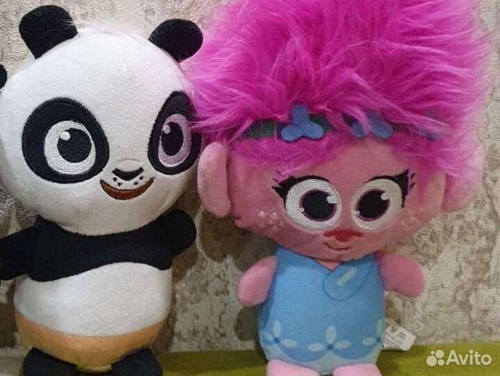 Розочка и кунгфупанда мягкие игрушки